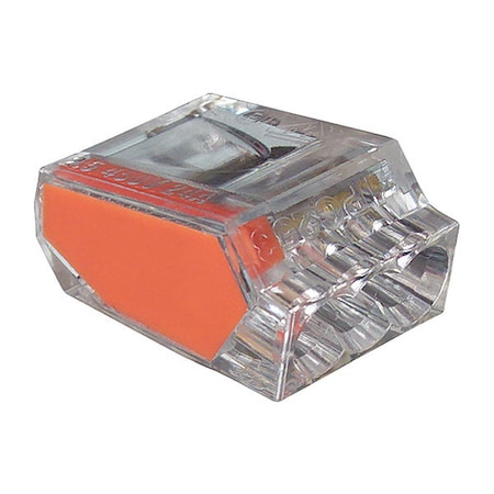 Push-In Wire Connector, 12 AWG Max, 3 Port, 100 PK MPN:10-PC3