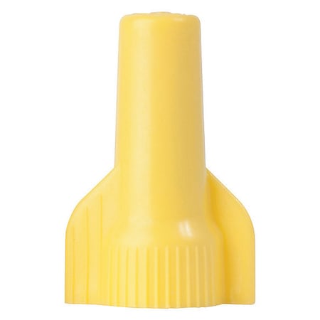 Twist-On Wire Connector, 10 AWG Max, Yellow, Thermoplastic Insulation, 42000 PK MPN:12-084BU