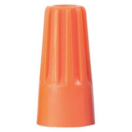 Twist-On Wire Connector, 14 AWG Max, Orange, Polypropylene Insulation, 500 PK MPN:13-003