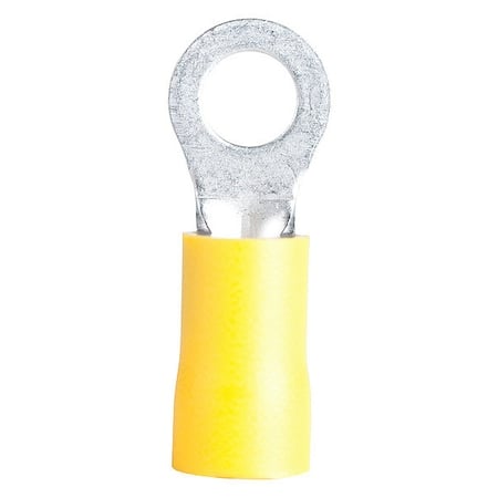Ring Terminal, 1/2 in Stud Size, Vinyl Insulated, Crimp Termination Only, 4 PK MPN:14-099