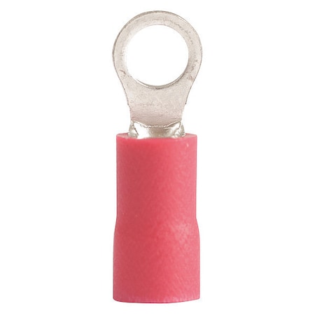 Ring Terminal, #4 to #6 Stud Size, Vinyl Insulated, 22 PK MPN:20-101
