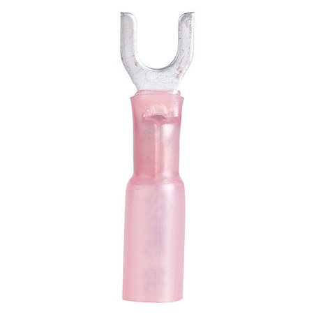 Fork Terminal, #8 Stud Size, 18 AWG, 600 V, Red, 6 PK MPN:AMT-4110