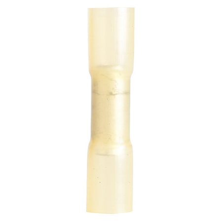 Butt Splice Wire Connector, 10 AWG Max, Yellow, 5 PK MPN:AMT-4126