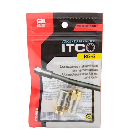 Wire Connector, Gold, 2 PK MPN:ITC-RG-6