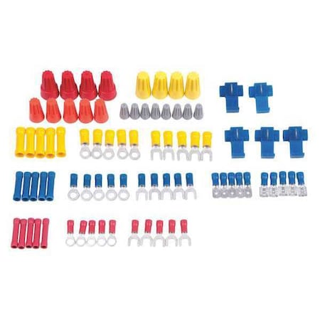 Wire Terminal Kit, 10 AWG, 600 V, Assorted MPN:TK-100