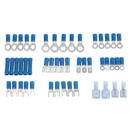 Wire Terminal Kit, 14 AWG, 600 V, Blue, 48 PK MPN:TK-1614