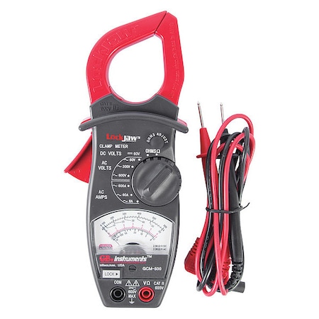 Analog Clamp Meter, 4 Func., 8 Range MPN:GCM-500