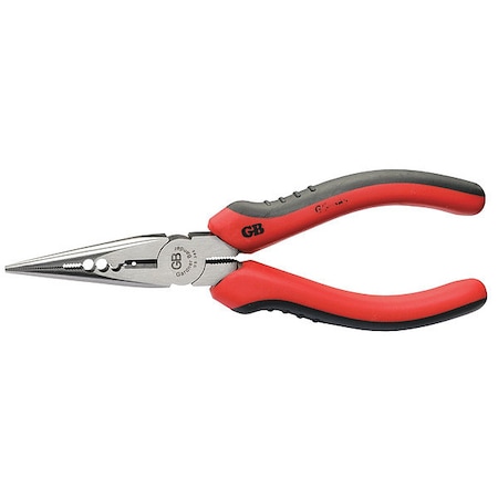 Long Nose Pliers with Cutter, Crimper MPN:GS-385