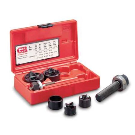 4 Piece Knockout Punch Driver Set, 10 ga. MPN:KOM50125