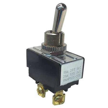 Toggle Switch, SPST, On/Off, 1-1/2 hp at 125 to 250V AC MPN:GSW-10