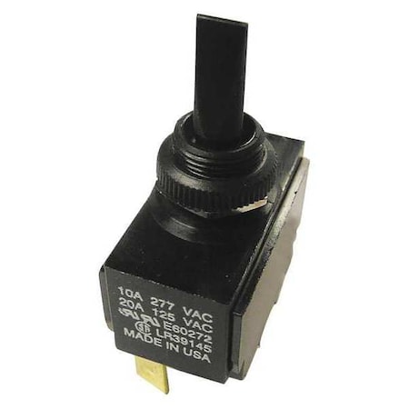 Toggle Switch, Plastic, SPDT, 20A, 125VAC MPN:GSW-114