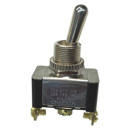 Toggle Switch, SPDT, 20A, 125VAC, On/On MPN:GSW-12
