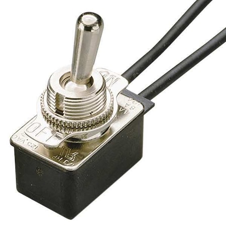 Toggle Switch, SPST, On/Off, 1/3 hp at 125V AC, 10A at 125V AC MPN:GSW-18