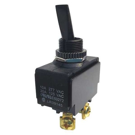 Toggle Switch, SPST, Off/On, 3/4 hp at 125 to 250V AC MPN:GSW-19
