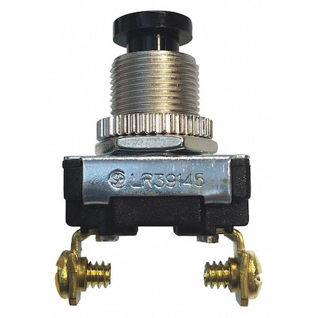 Switch, Push On/Off, SPST, 6A, 120VAC MPN:GSW-22