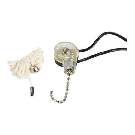 Pull Chain Switch, On/Off, SPST MPN:GSW-31