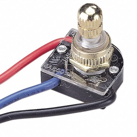 Rotary Switch, Brass, SPTT, 6A, 125VAC MPN:GSW-68