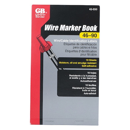 Wire Markers (numbers 46-90) MPN:42-030