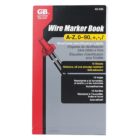 Wire Markers (A-Z, 1-90, Symbols) MPN:42-035