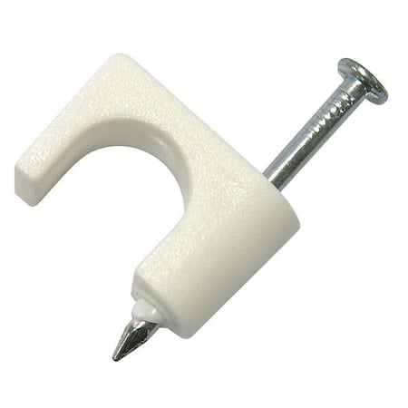 Cable Staples, Plastic, Steel, 50 PK MPN:PSW-165