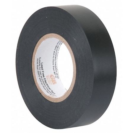 Electrical Tape, Roll, Black, 66 ft. MPN:GTP-607P