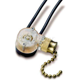 Gardner Bender GSW-32 Brass Pull Switch SPST 6a 125 Vac O/F GSW-32
