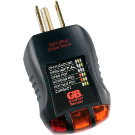 Gardner Bender GRT-3500 Outlet Tester 120 Vac GRT-3500