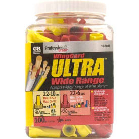 Gardner Bender 16-8486M 80/80 Jar Red & Yellow WingGard® Ultra Connectors - 160 pk. 16-8486M