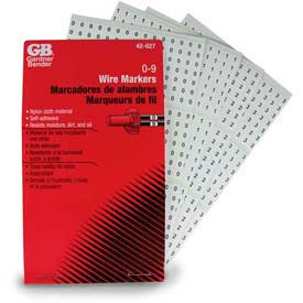 Gardner Bender 42-027 Wire Marker Booklet 0-9 42-027
