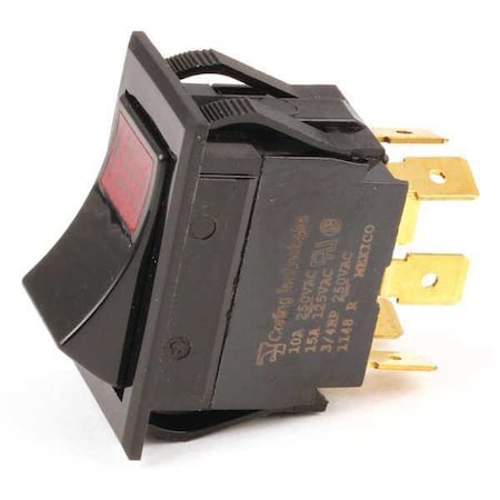 Power Switch 250V Red MPN:1872404