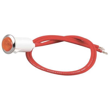 Pilot Light Neon Amber 250V Round MPN:G01296-2