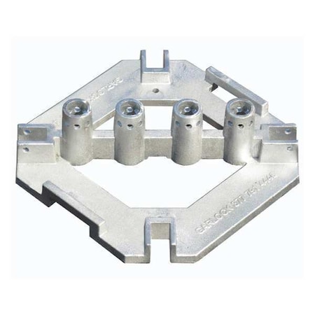 Guard Rail Mounting Bracket, Silver MPN:155159