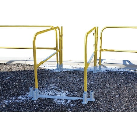 Guardrail, Yellow, Overall 3-1/2 ft. H MPN:449-001-001