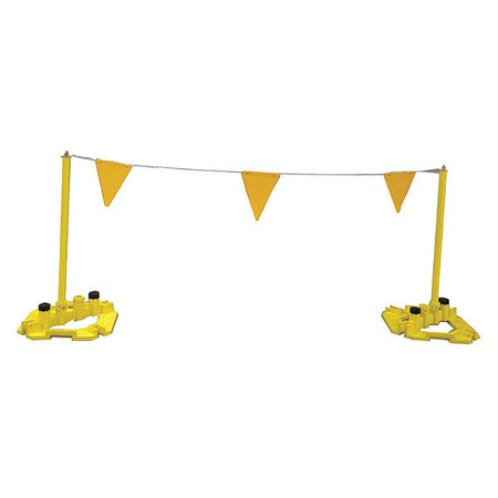 Warning Lines, Yellow, 100 ft Length, Powder Coated MPN:300975