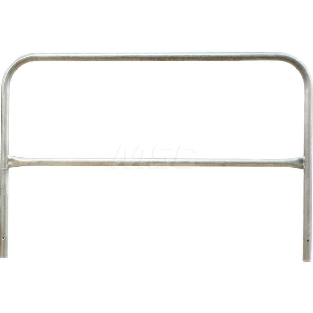 Heavy-Duty Guard Rail: Yellow, Galvanized, Steel MPN:404655G