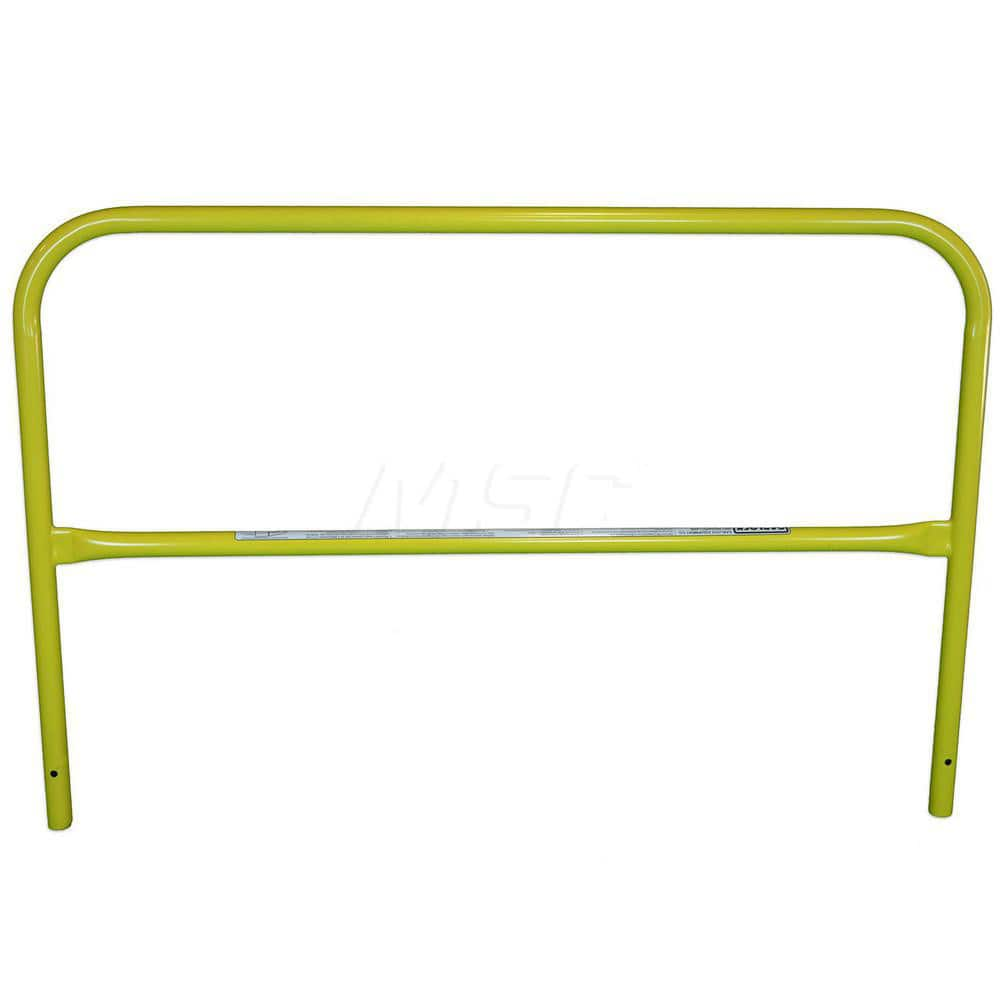 Heavy-Duty Guard Rail: Yellow, Painted, Steel MPN:405653S