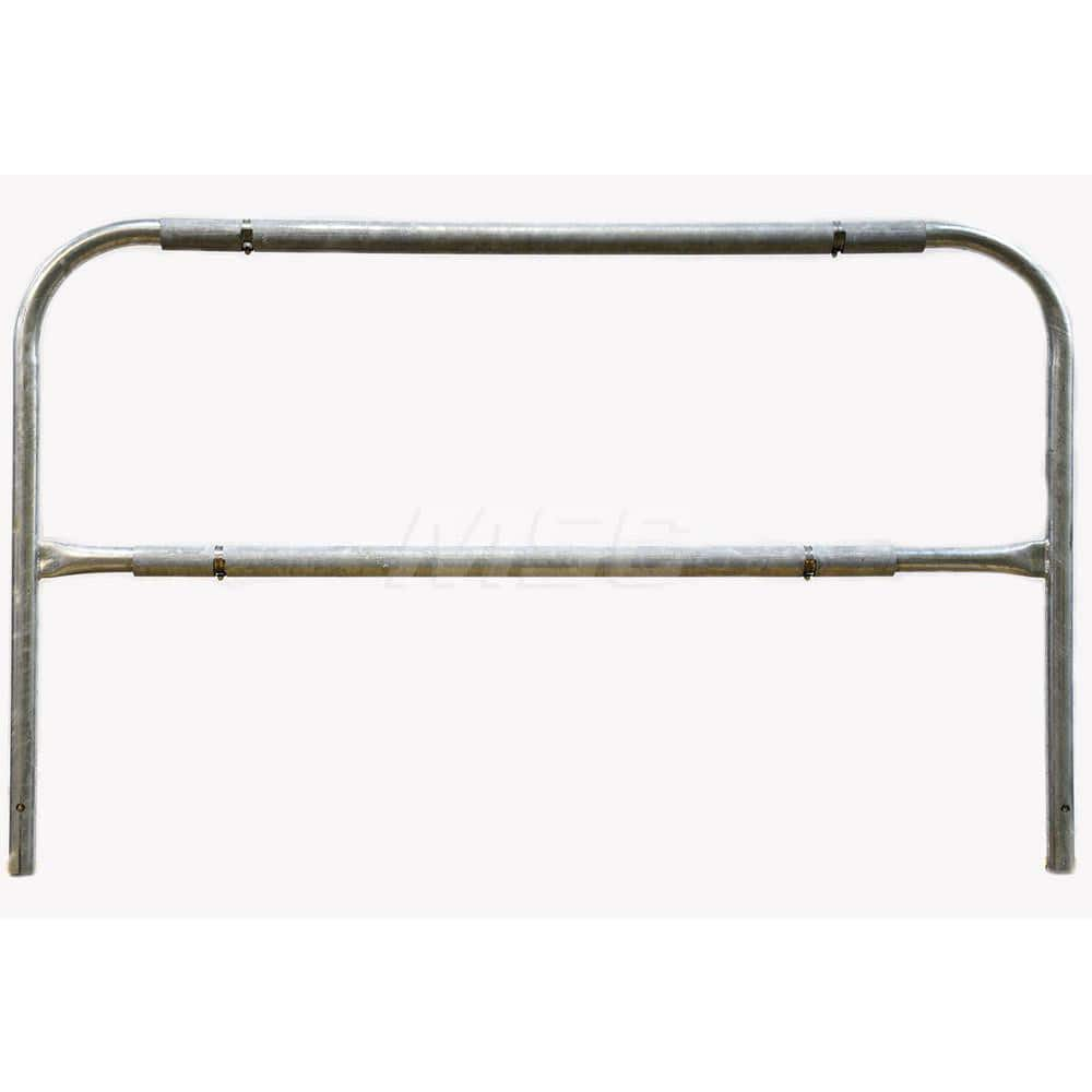 Heavy-Duty Guard Rail: Yellow, Galvanized, Steel MPN:409289