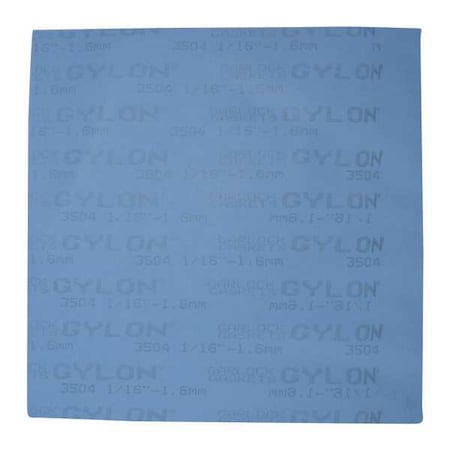 Gasket Sheet, 30 x30 In, PTFE w/Glass, Blue MPN:3504-30062