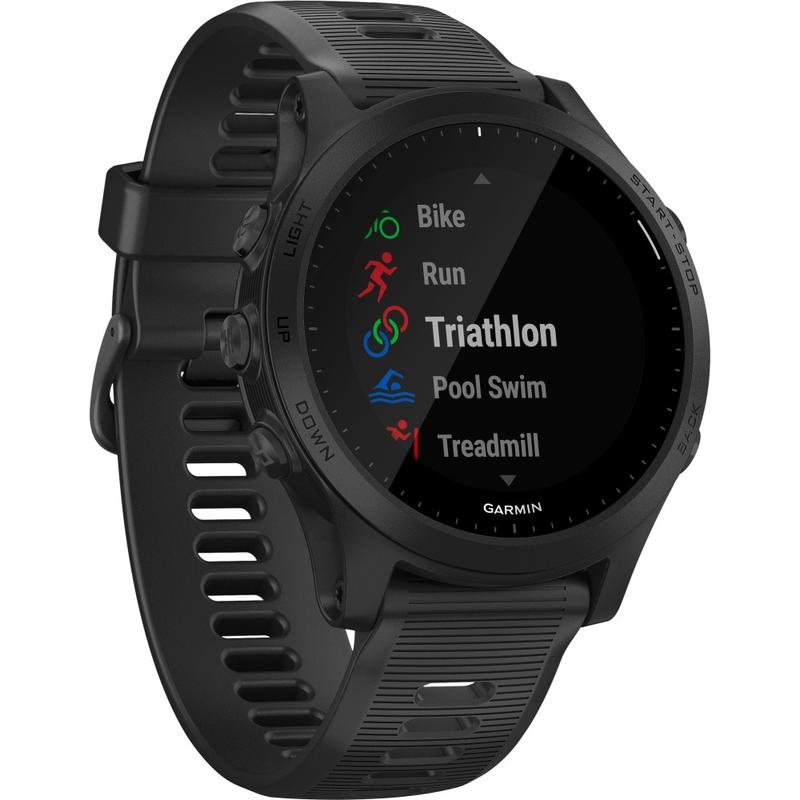 Garmin Forerunner 945 GPS Watch - Wrist - Bluetooth - Wireless LAN - GPS - 336 Hour - Round - Black - Glass MPN:010-02063-00