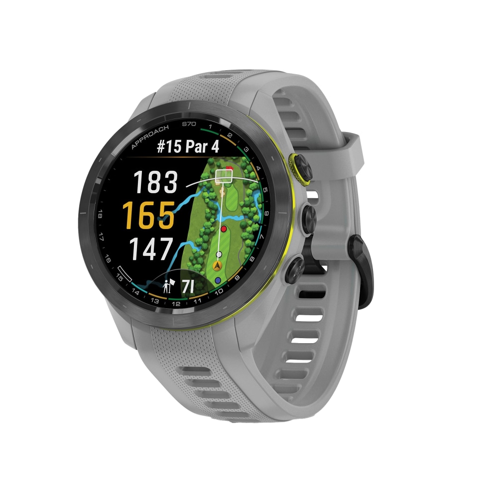 Garmin Approach S70 Golf Smartwatch With 42 mm Case And Ceramic Bezel, Gray/Black MPN:010-02746-01