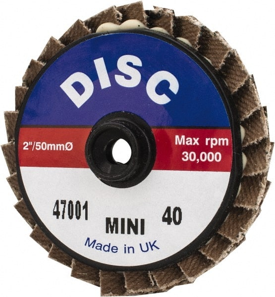 Flap Disc: 40 Grit, Zirconia Alumina, Type 27 MPN:G47001