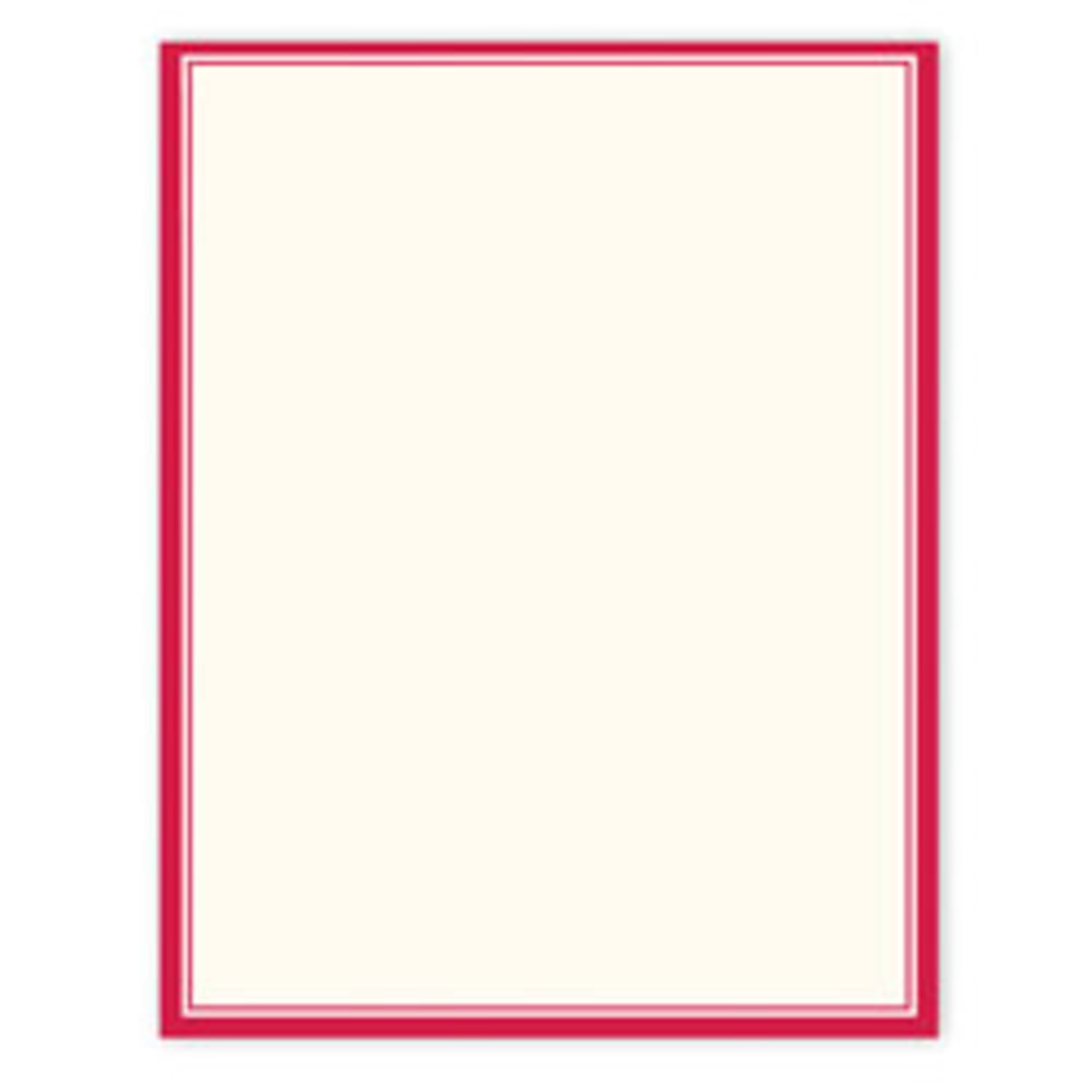 Gartner Studios Design Paper, 8 1/2in x 11in, 60 Lb, Red Border, Pack Of 100 Sheets (Min Order Qty 19) MPN:78466