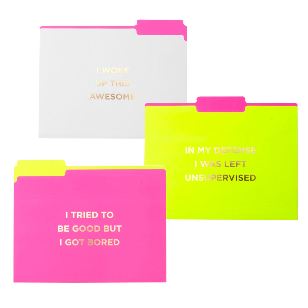 Gartner Studios Soft-Touch Fashion Brights File Folders, 8-1/2in x 11in, Letter Size, Assorted Colors, Pack Of 6 Folders (Min Order Qty 12) MPN:25397