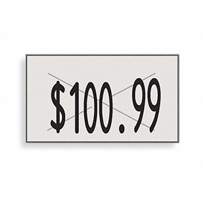 Pricing Labels 1-Line White PK16 MPN:90948