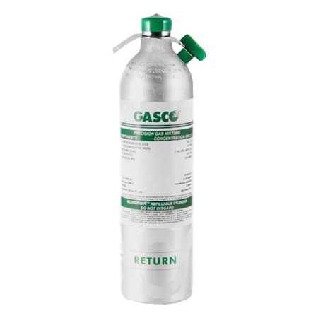 Calibration Gas, Chlorine/Nitrogen, 58 L, C-10 Connection, +/-5% Accuracy, 1, 000 psi Max. Pressure MPN:58ES-252-3