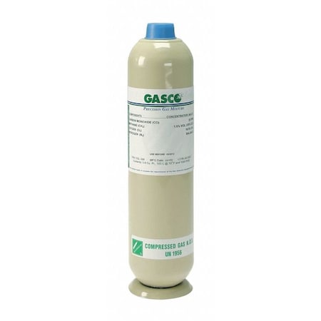 Calibration Gas, Air, Carbon Dioxide, 103 L, C-10 (5/8 in UNF) Connection, +/-5% Accuracy MPN:X02AI80CP100000