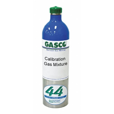 Calibration Gas, Air, Ammonia, 44 L, C-10 Connection, +/-5% Accuracy, 825 psi Max. Pressure MPN:X02AI99CP440008