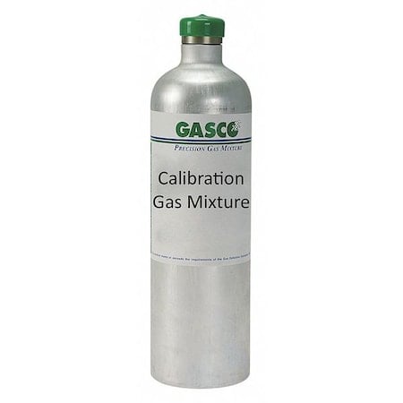 Calibration Gas, Hydrogen Sulfide, Nitrogen, 34 L, C-10 Connection, +/-5% Accuracy MPN:X02NI99CA340080