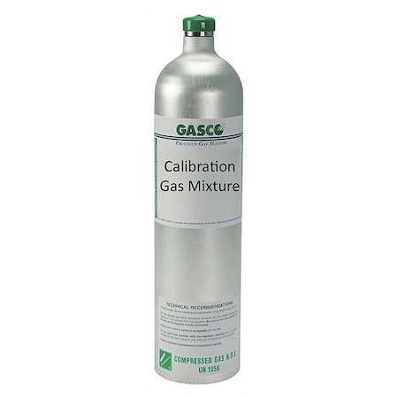 Calibration Gas, Ammonia, Nitrogen, 58 L, C-10 Connection, +/-5% Accuracy, 500 psi Max. Pressure MPN:X02NI99CP5839Y5