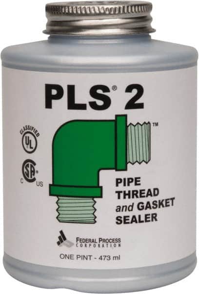 Pipe Thread Sealant: Gray, 1 pt Can MPN:PB16-N